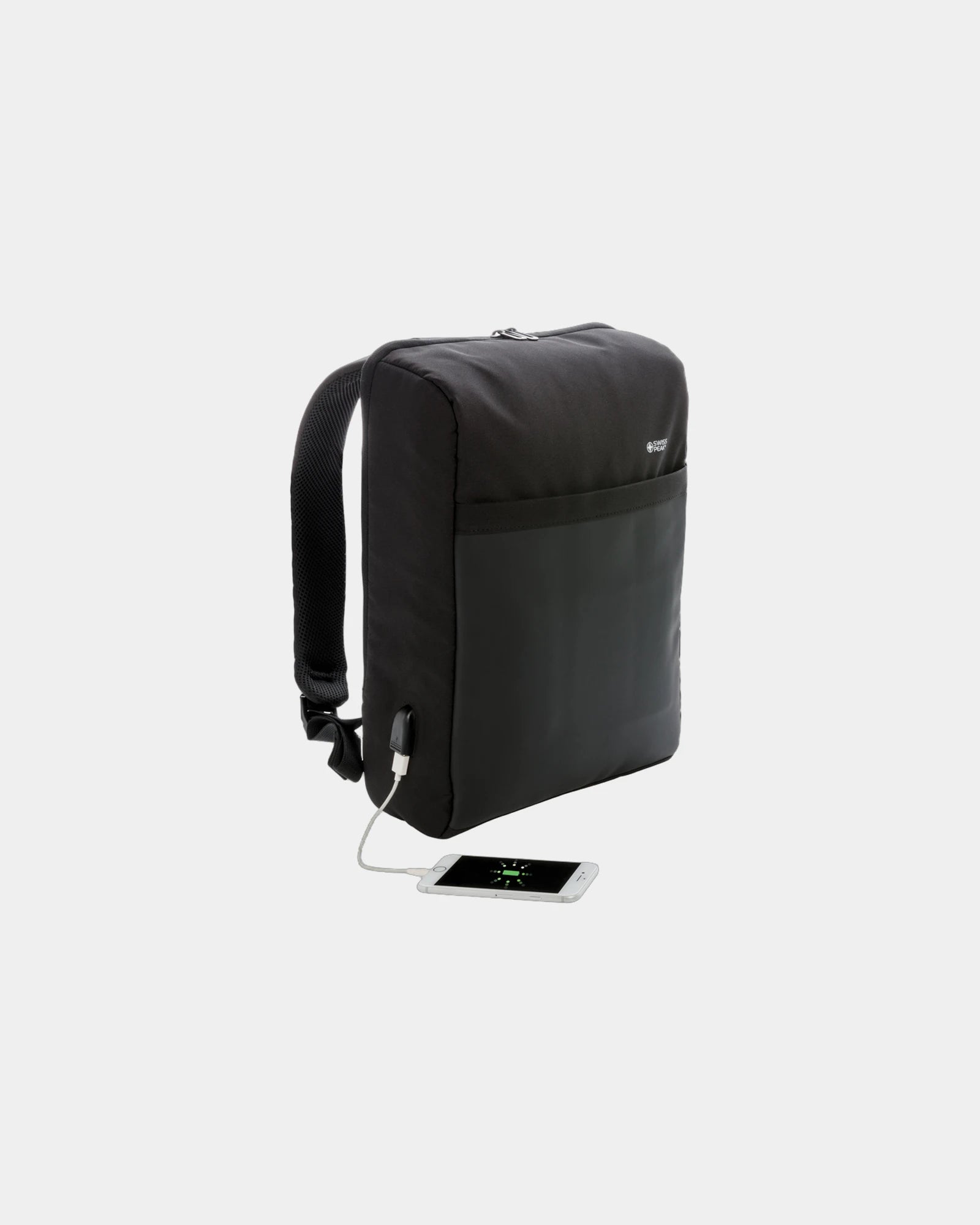 Rucksack Polyester schwarz 15'' antivol zum Personalisieren - 1